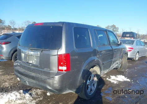 2012 Honda Pilot Ex-L from USA, damaged, VIN 5FNYF4H54CB003384